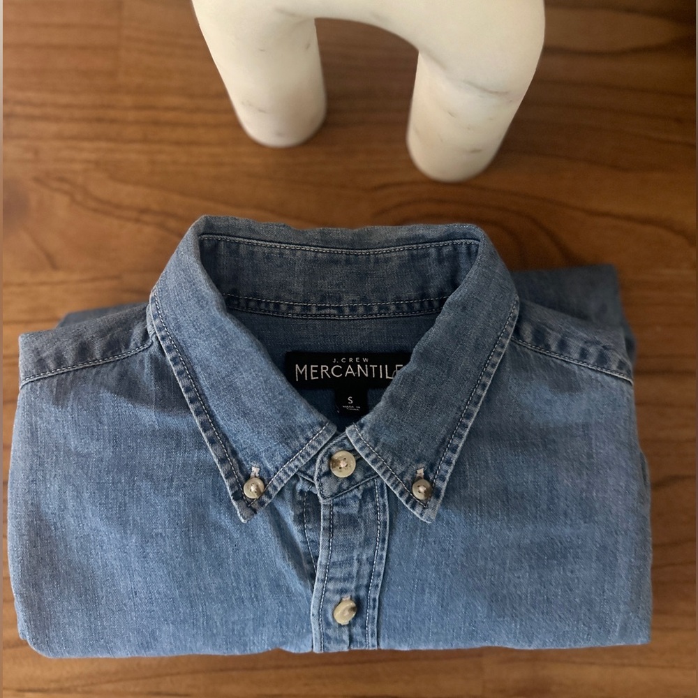 JCREW denim classic button down